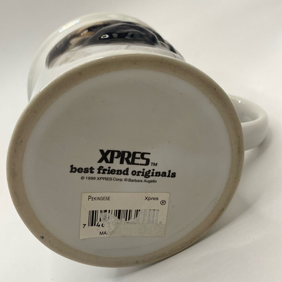 Vintage XPRES Best‎ Friend Originals Pekingese 3D Mug Cup Barbara Augello 1999 - Picture 4 of 9